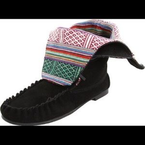 Steve Madden Tblanket Tie Moccasin Ankle Boot 8